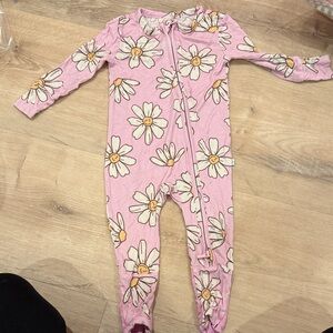 Posh Peanut Pink Daisy Kids One Piece